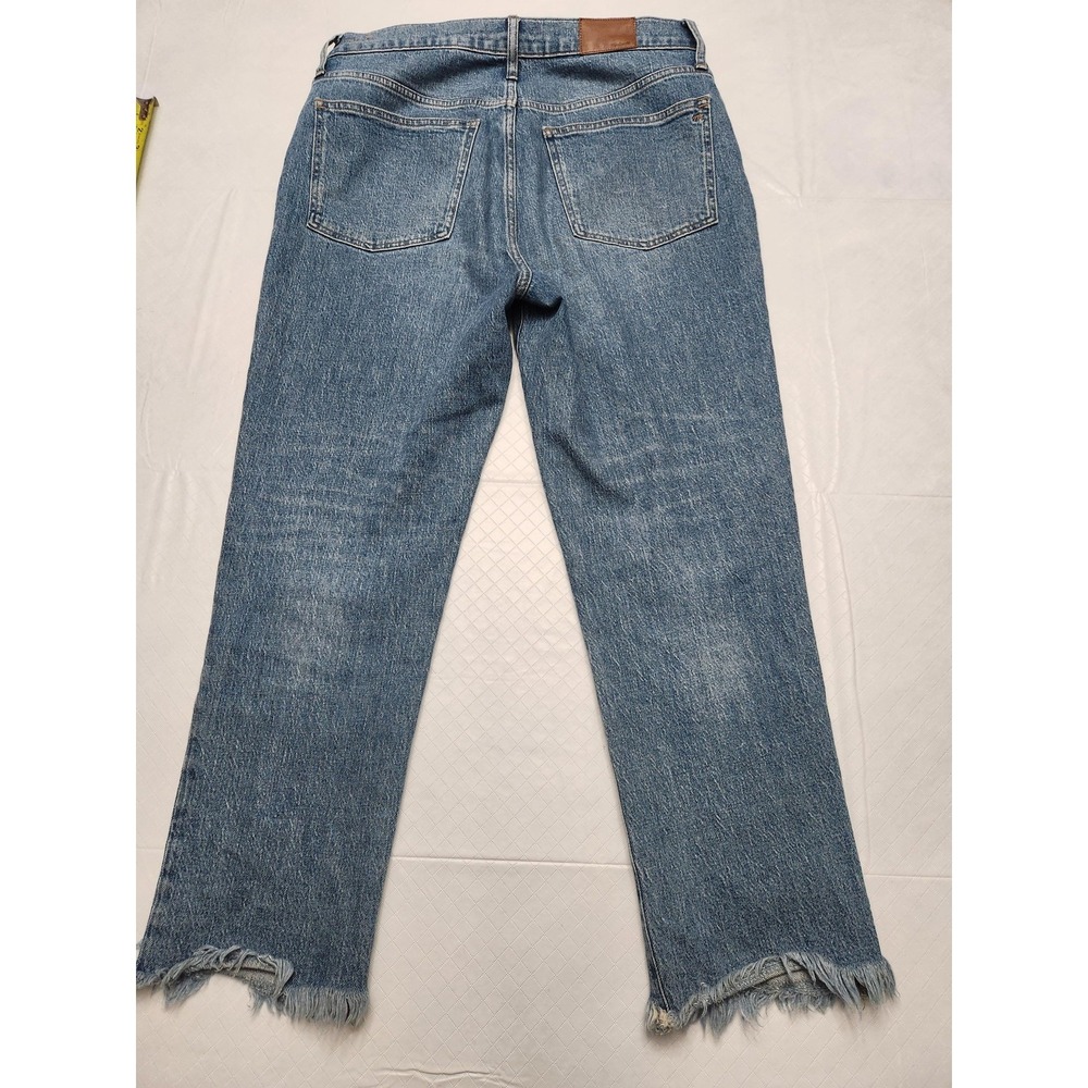 Madewell Jeans Womens 31 Blue The Perfect Vintage High Rise Crop‎ Frayed Hem - Picture 11 of 13